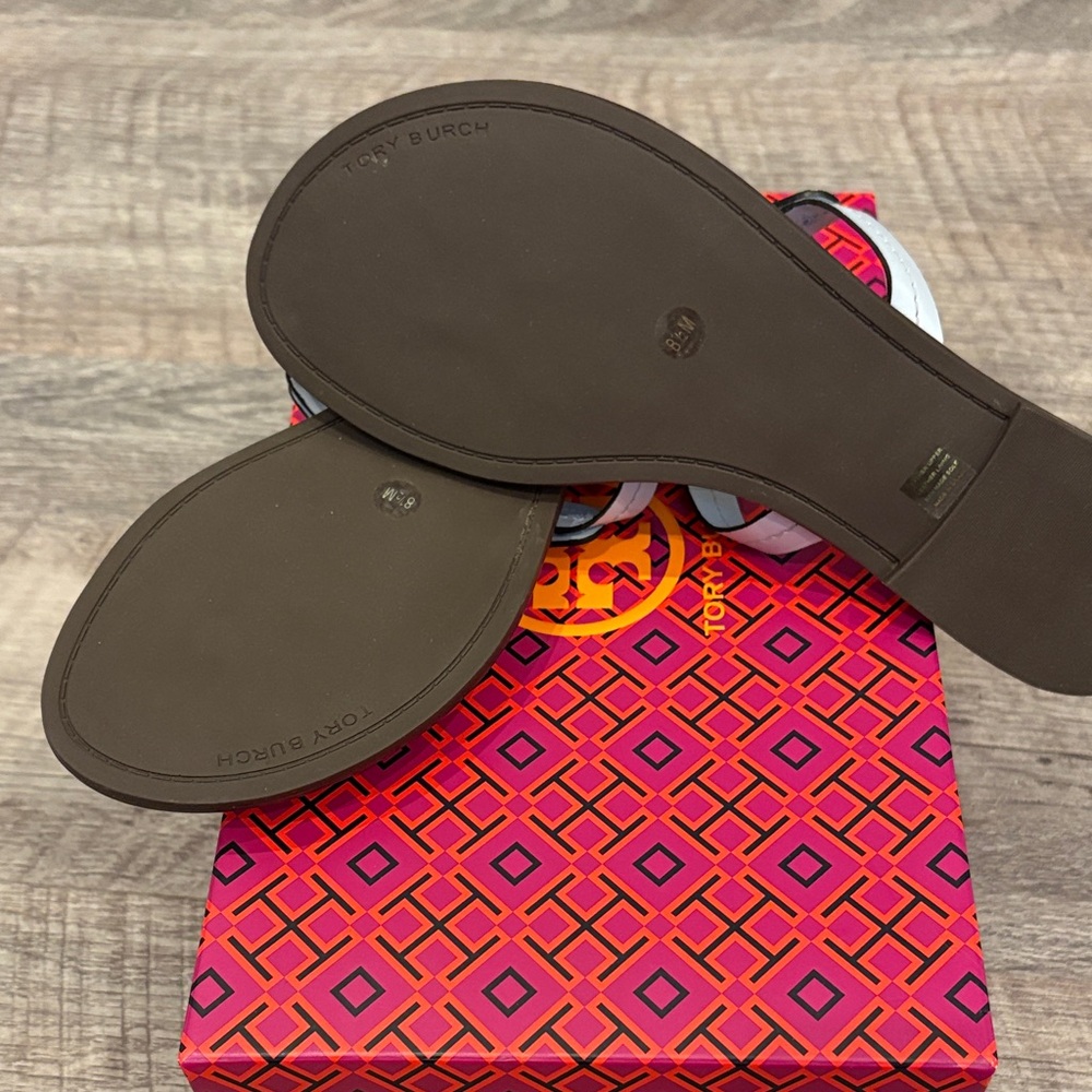 Tory Burch BRAND NEW Spring Blue Miller Sandals - Picture 4 of 13